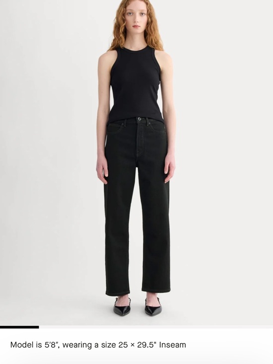 Everlane Denim - Everlane High-Rise The Way High Jeans — Black 27L 29” inseam